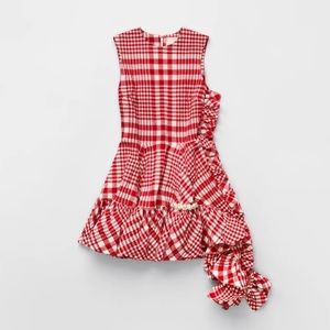 Simone rocha hm asymmetric cotton dress